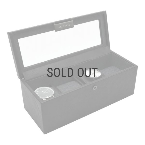 STACKERS】メンズ 腕時計 ボックス 4個 時計 収納ボックス ブラック