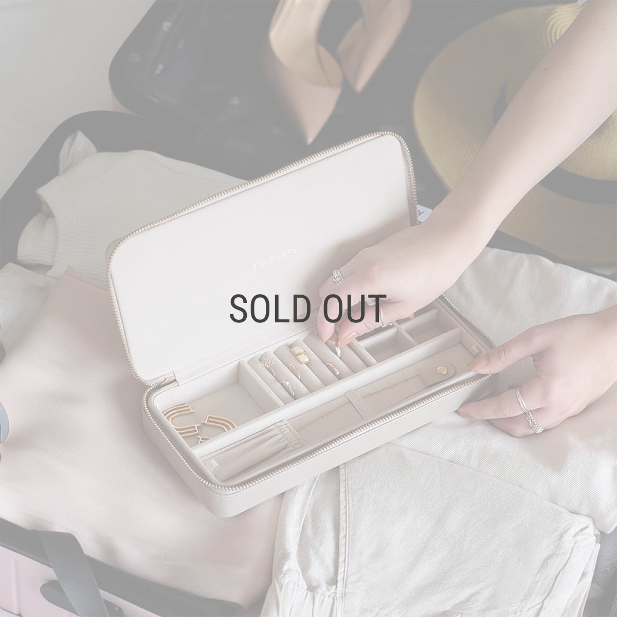 画像12: 【STACKERS】トラベルジュエリーボックス SLEEK スリーク　トープ グレージュ  Taupe スタッカーズ (12)