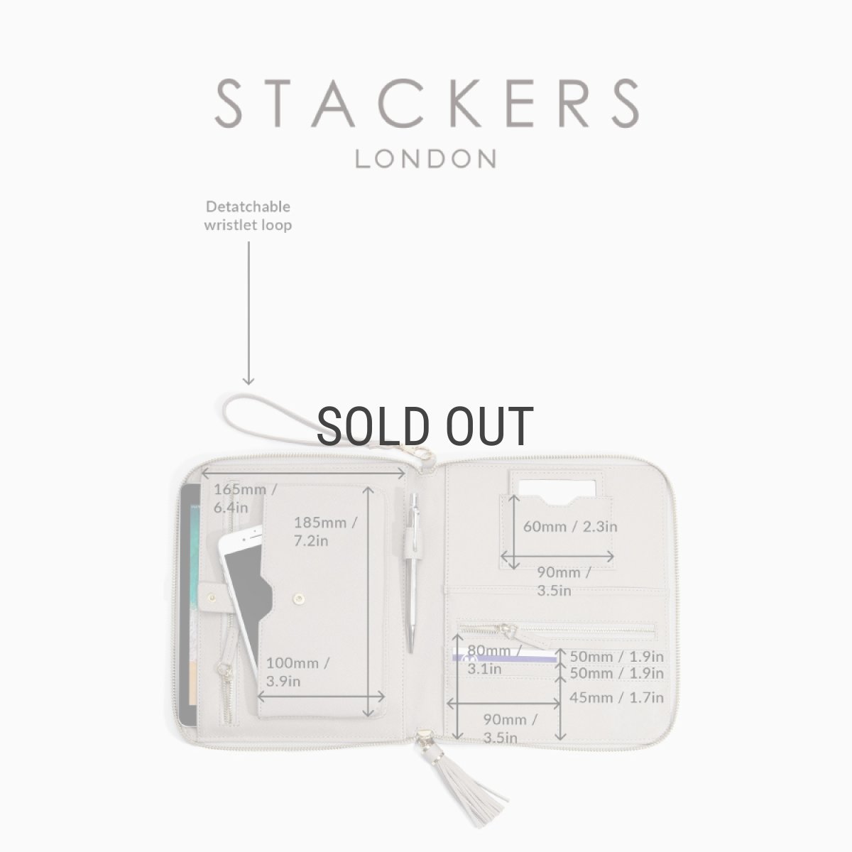 画像11: 【STACKERS】クラッチバッグ　グレージュ　アクセサリーケース　イギリス　ロンドン　スタッカーズ　UK (11)