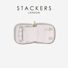 画像2: 【STACKERS】コンパクトジュエリーロール　トープ　グレージュ Taupe Greige Compact Jewellery Roll　スタッカーズ (2)