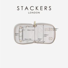 画像14: 【STACKERS】コンパクトジュエリーロール　トープ　グレージュ Taupe Greige Compact Jewellery Roll　スタッカーズ (14)