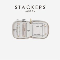 画像13: 【STACKERS】コンパクトジュエリーロール　トープ　グレージュ Taupe Greige Compact Jewellery Roll　スタッカーズ (13)