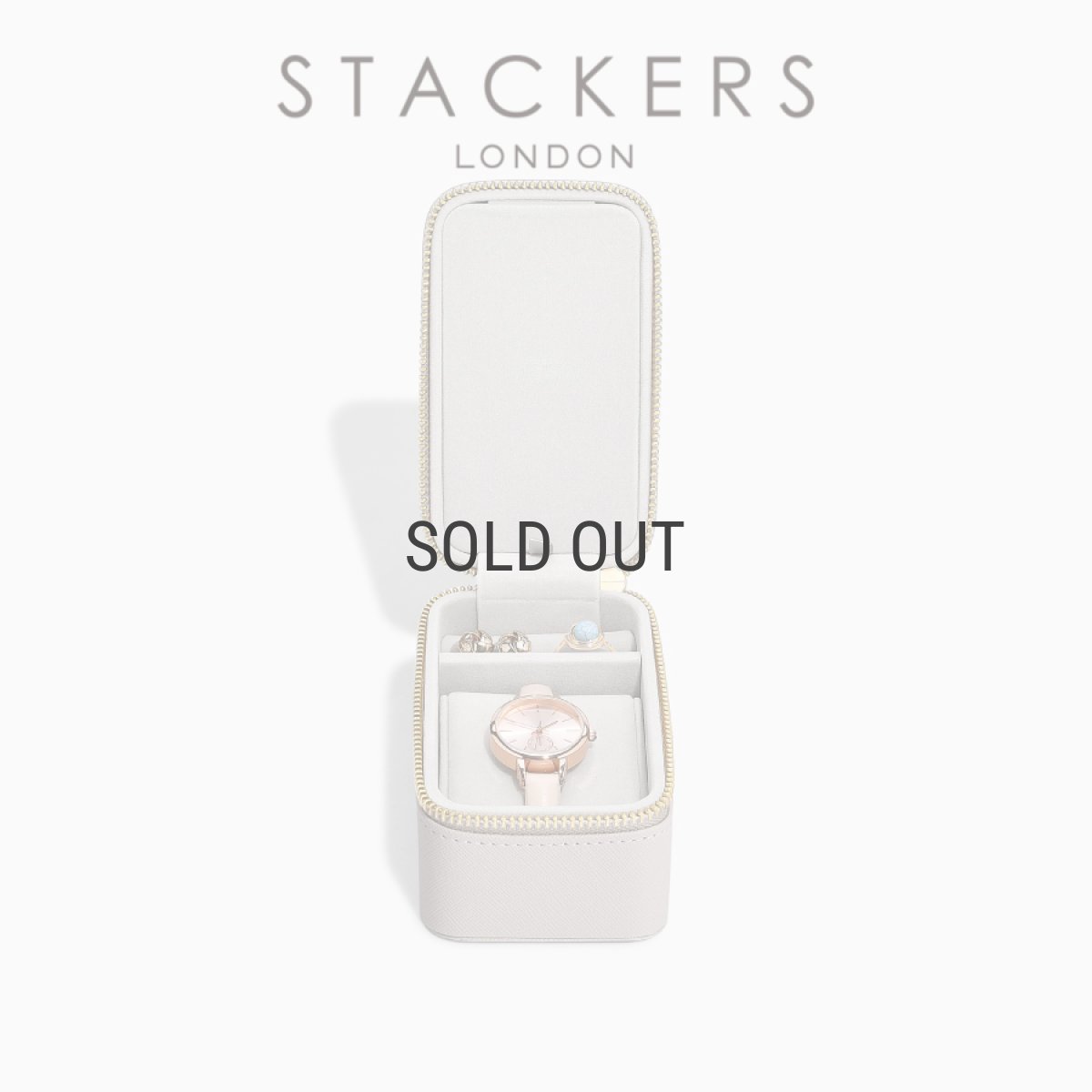 画像1: 【STACKERS】ジュエリー＆ウォッチボックス　トープ   Taupe  76329 トラベル Travel Jewellery & Watch Box   スタッカーズ　イギリス　ロンドン (1)