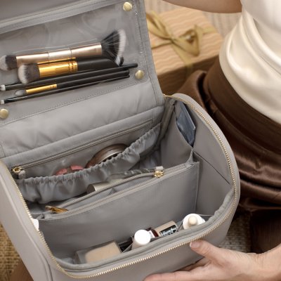 画像1: 【STACKERS】ラージコスメティックケース Large Cosmetic Case トープ Taupe スタッカーズ イギリス ロンドン