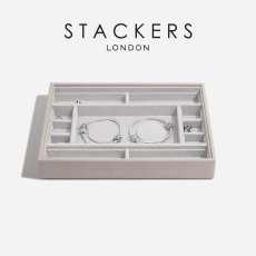 画像1: 【STACKERS】クラシック　ジュエリーケース 　Multi Bracelet Layer マルチブレスレットレイヤー　PANDORA 2 パンドラ2　ブレスレット　チャーム　トープ グレージュ　Taupe　イギリス　スタッカーズ　ロンドン (1)