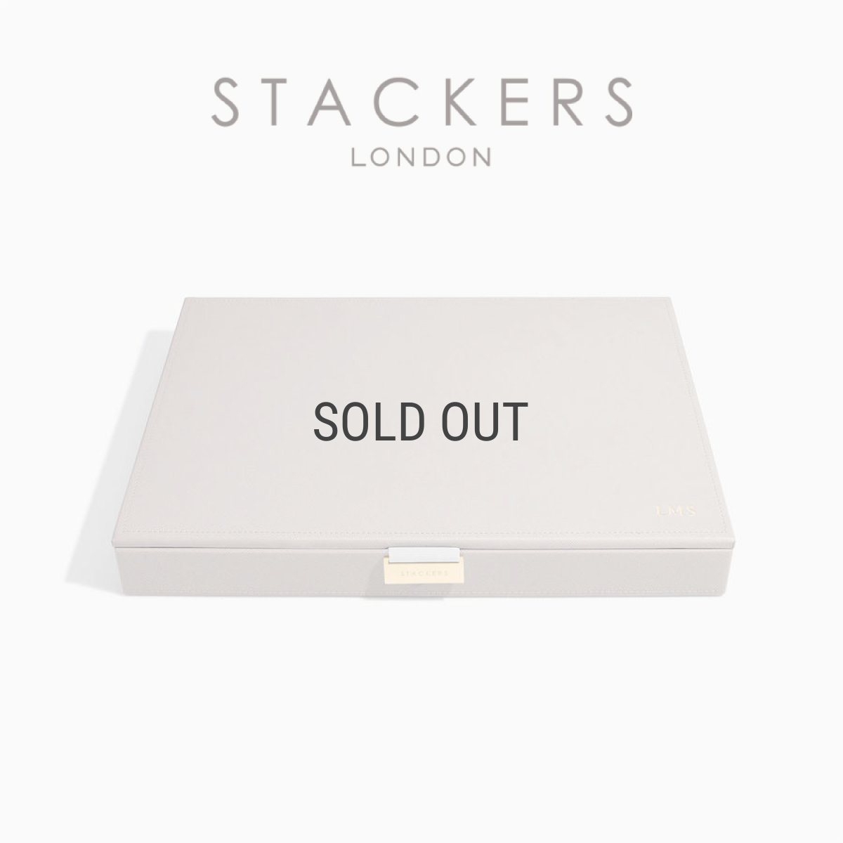 画像2: 【STACKERS】スーパーサイズ ジュエリーケース リッド（蓋付ケース） Lid Taupe トープ   ジュエリーボックス　スタッカーズ ロンドン　UK (2)