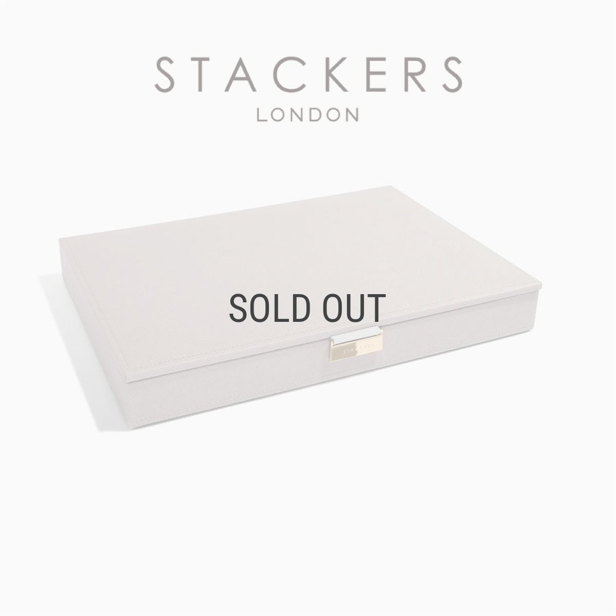 画像3: 【STACKERS】スーパーサイズ ジュエリーケース リッド（蓋付ケース） Lid Taupe トープ   ジュエリーボックス　スタッカーズ ロンドン　UK (3)