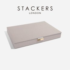 画像3: 【STACKERS】スーパーサイズ ジュエリーケース リッド Lid Taupe トープ グレージュ  スタッカーズ (3)