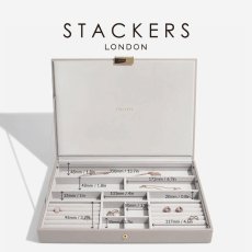 画像13: 【STACKERS】スーパーサイズ ジュエリーケース リッド Lid Taupe トープ グレージュ  スタッカーズ (13)