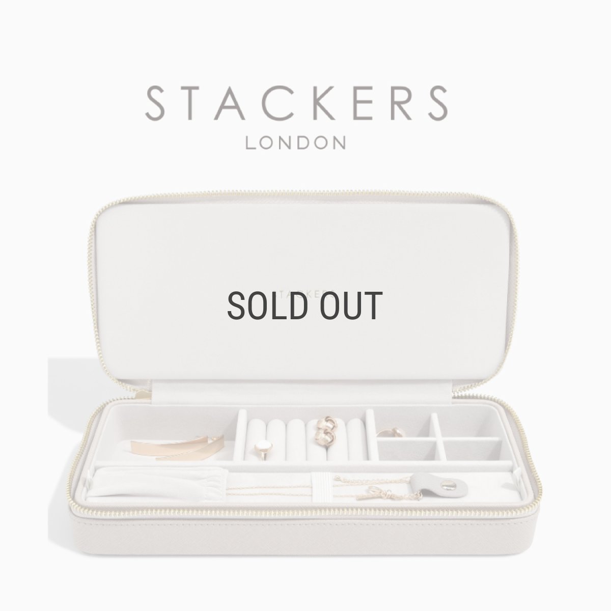 画像1: 【STACKERS】トラベルジュエリーボックス SLEEK スリーク　トープ グレージュ  Taupe スタッカーズ (1)