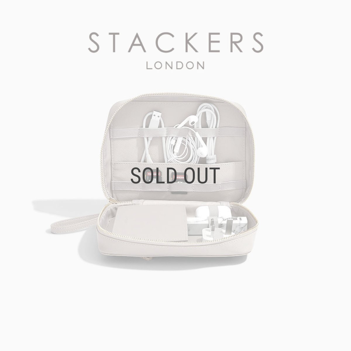 画像1: 【STACKERS】ケーブル収納バッグ Cable Tidy　トープ グレージュ Taupe スタッカーズ (1)