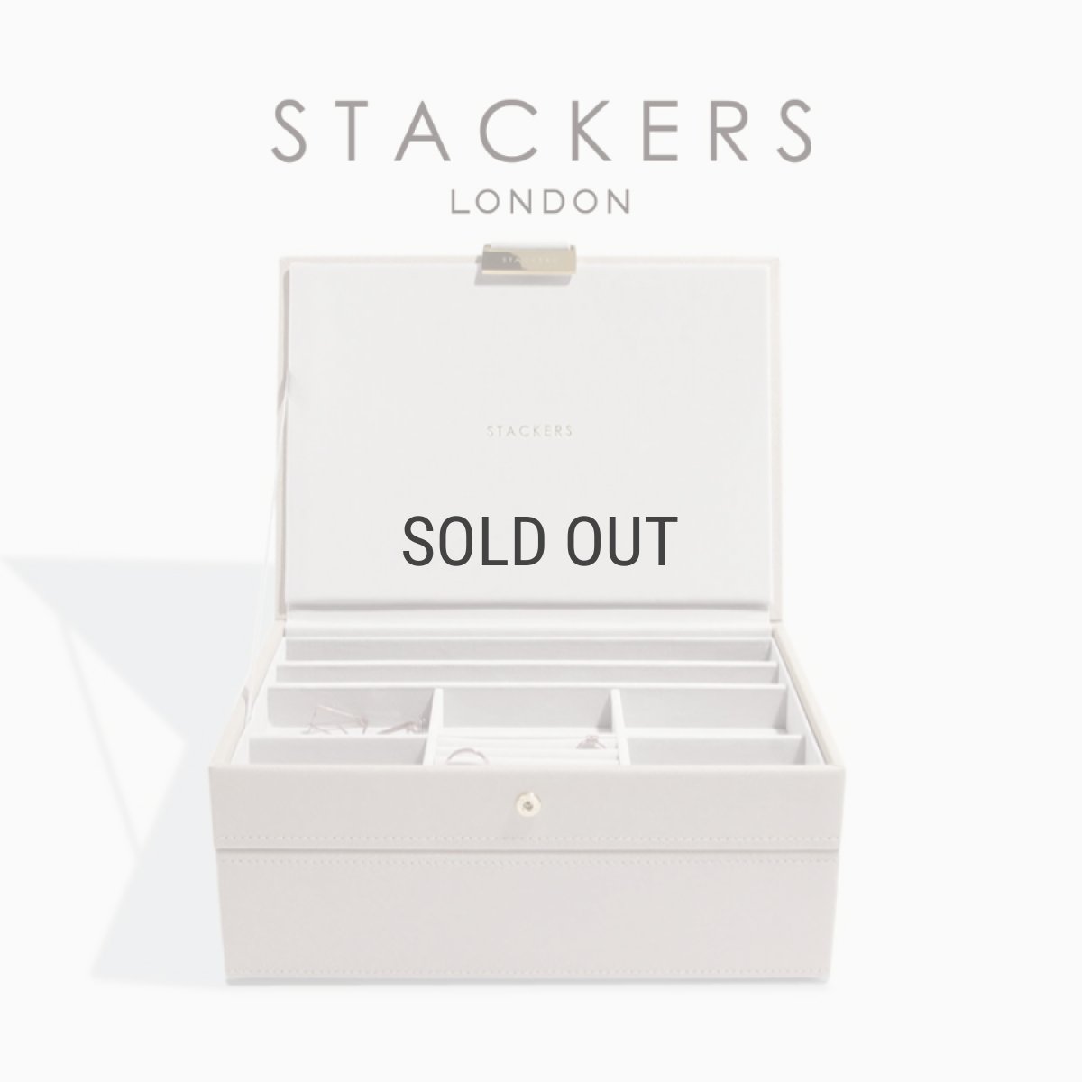 画像1: 【STACKERS】クラシック　ジュエリーボックス　選べる　2個セット 2set　トープ グレージュ　Taupe　スタッカーズ (1)