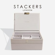 画像1: 【STACKERS】クラシック　ジュエリーボックス　選べる　2個セット 2set　トープグレージュ　Taupe　スタッカーズ (1)