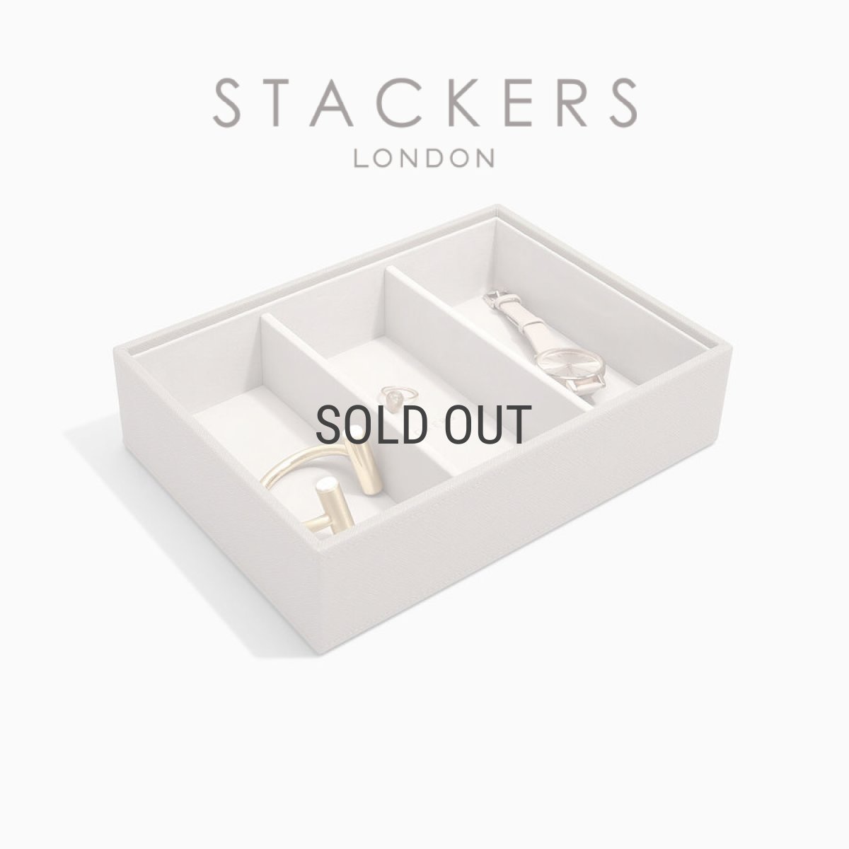画像2: 【STACKERS】 クラシック ジュエリーボックス  3sec トープ グレージュ Taupe スタッカーズ ロンドン イギリス (2)