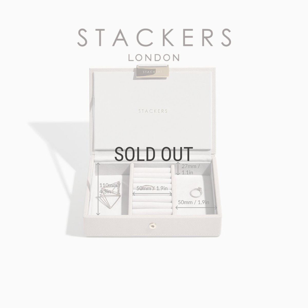 画像3: 【STACKERS】ミニ ジュエリーボックス 選べる2個セット 2set  トープ グレージュ Taupe スタッカーズ (3)