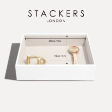 画像10: 【STACKERS】クラシック ジュエリーボックス  Open オープン  ホワイト　クロコ　White Croc スタッカーズ ロンドン イギリス (10)