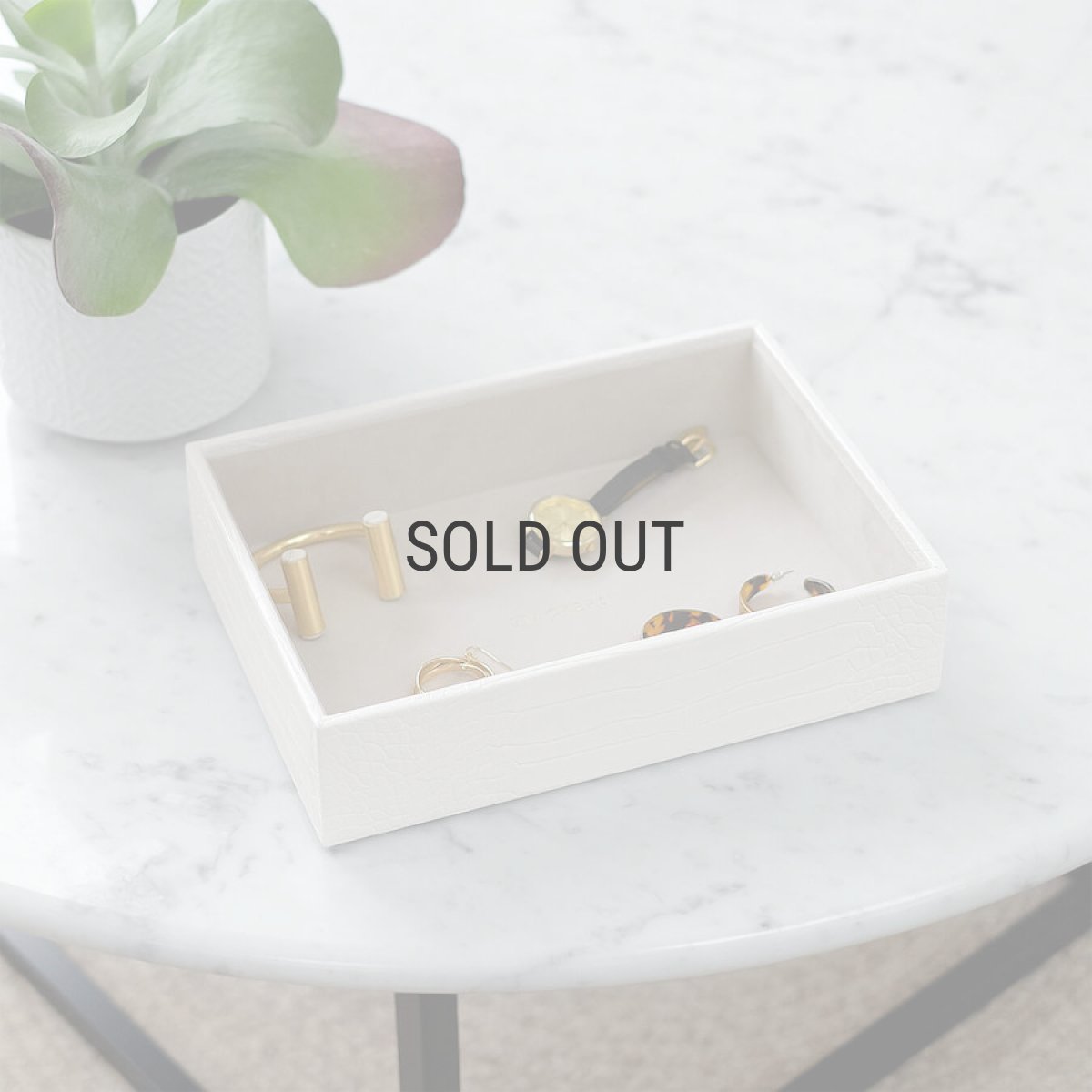 画像11: 【STACKERS】クラシック ジュエリーボックス  Open オープン  ホワイト　クロコ　White Croc スタッカーズ ロンドン イギリス (11)