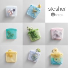 画像1: 【stasher】スタッシャー M サイズ　EZ サンドイッチ EZ-sandwich　シリコンバッグ　エコ　サスティナブル　保存用器　 (1)