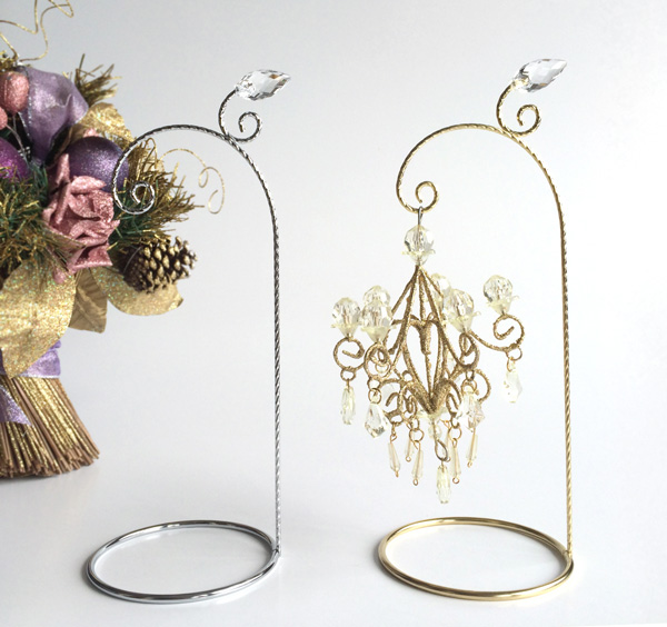 Fairy オーナメントハンガー S ゴールド シルバー 2本セット ワイヤー スタンド ネックレス スタンド Nature Ave