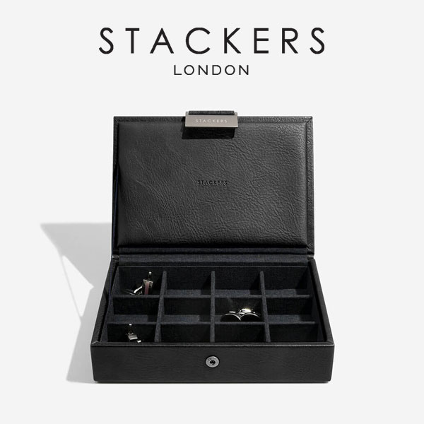Stackers ミニ ジュエリーボックス 2個セット 2set ブラック Black ウォッチ カフスリンク Watch Cufflink Box メンズ Men S スタッカーズ Nature Ave