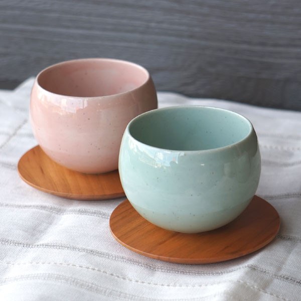 SHIKIKA】ころころ 小 煎茶カップ コップ 湯のみ コロコロカップ 陶器製 日本製 180ｍｌ - Nature Ave.