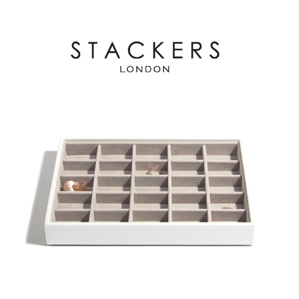 画像1: 【STACKERS】ジュエリーケース 25sec ホワイト White クラシック (1)