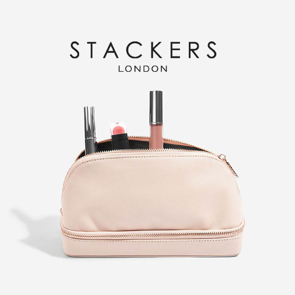 Stackers メイクポーチ ピンク メイクアップバック ブラッシュピンク Taupe 化粧ポーチ イギリスデザイン ロンドン Make Up Bag Nature Ave