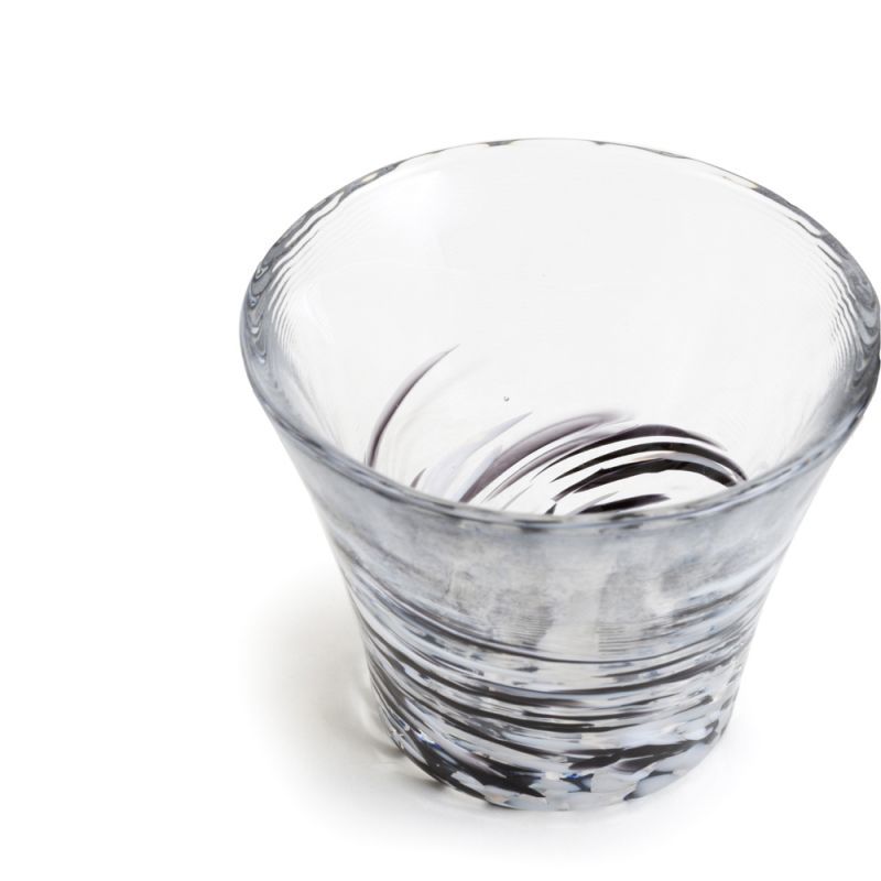 津軽びいどろ 盃 夜霧 冷酒 おちょこ ぐいのみ 盃 ミニグラス ガラス食器 石塚硝子 黒 日本製 Nature Ave