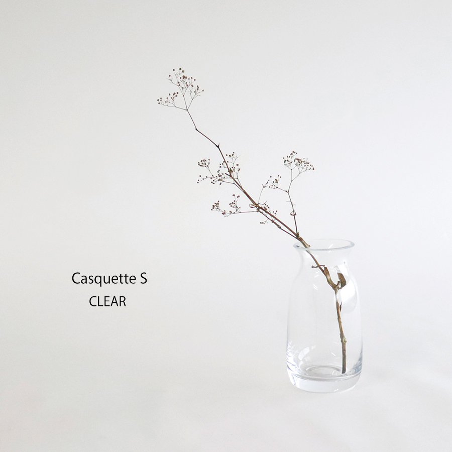 画像1: 【BOB CRAFT】キャスケット　S　15cm 　クリア　ガラス　フラワーベース　花瓶 Casquette (1)