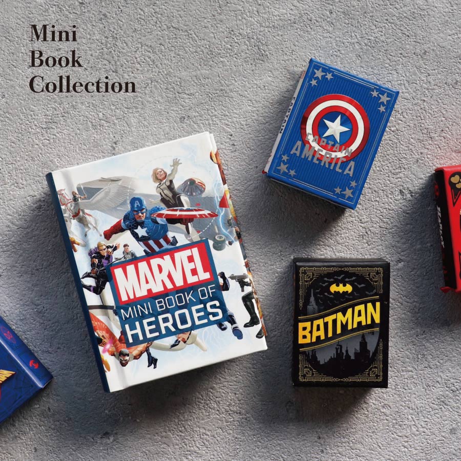 【 Books 】Mini Book Collection マーベル　ヒーロー　MARVEL mini book of heroes  9.5x7.3cm　ミニ絵本　マーベルヒーロー
