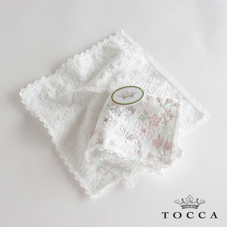 画像1: 【TOCCA】ミニタオルハンカチ　トッカ　ハンカチーフ　刺繍　TOC8800 (1)