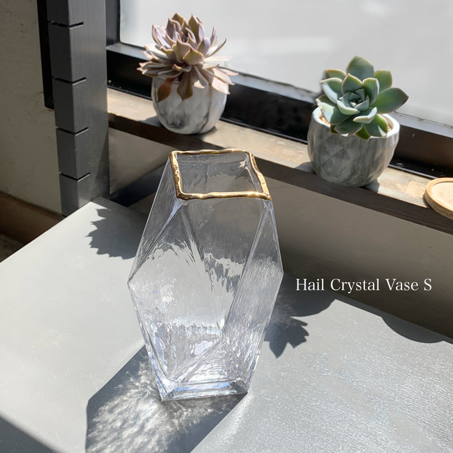 ガラス花瓶、クリスタル花瓶、レトロ花瓶 - 工芸品