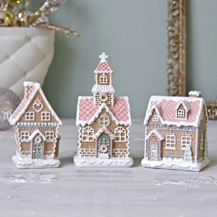 ハルモニア クリスマスオブジェ LEDジンジャーブレッドハウス