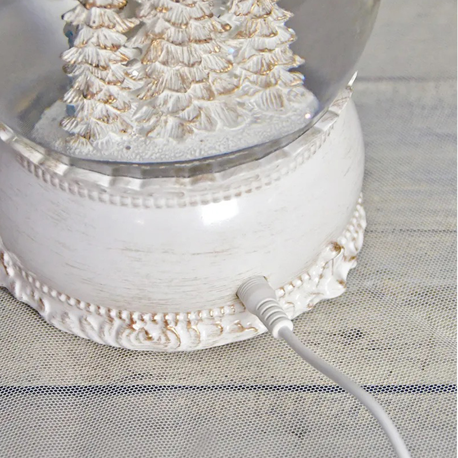 画像9: 【 HM 】リキッドLED スノードーム ホワイトタウン H19cm 雪降る街 (9)