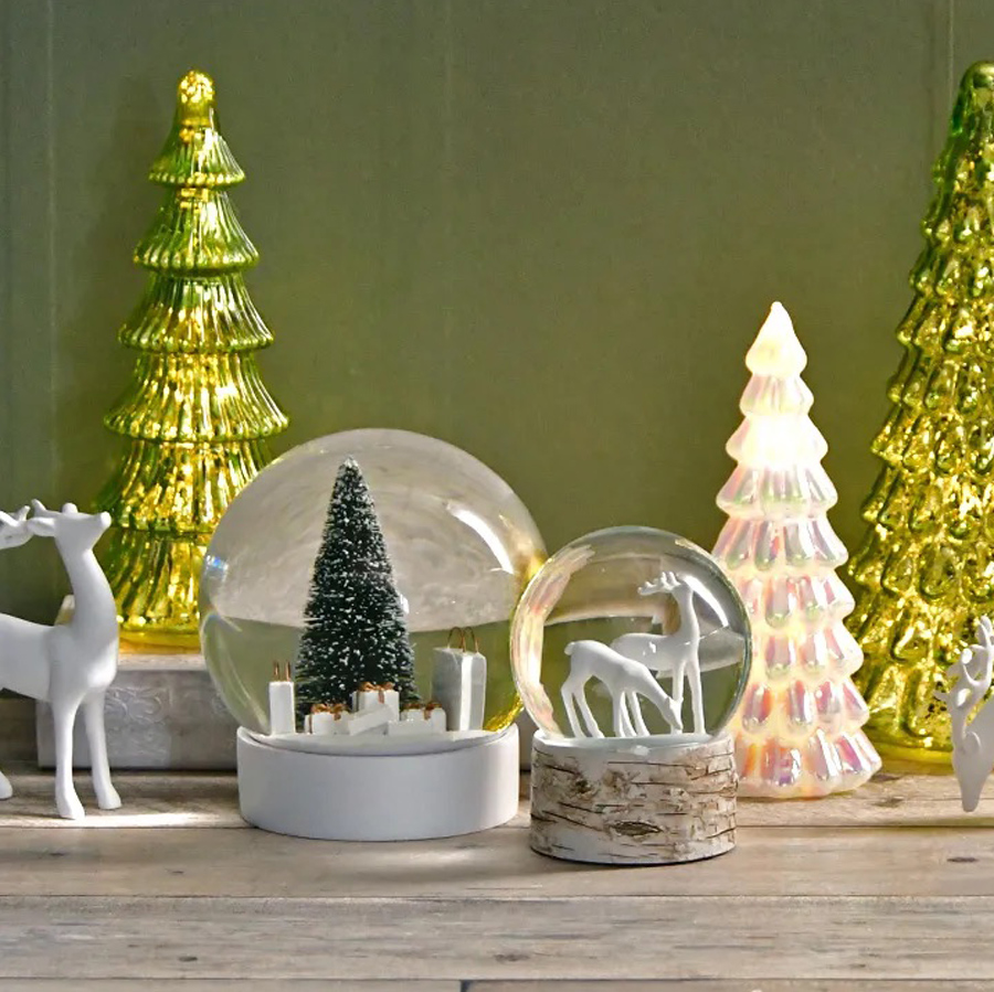 画像4: 【 HM 】ツリー&ギフト スノードーム ZODAX LA H16cm シンプルでおしゃれ (4)
