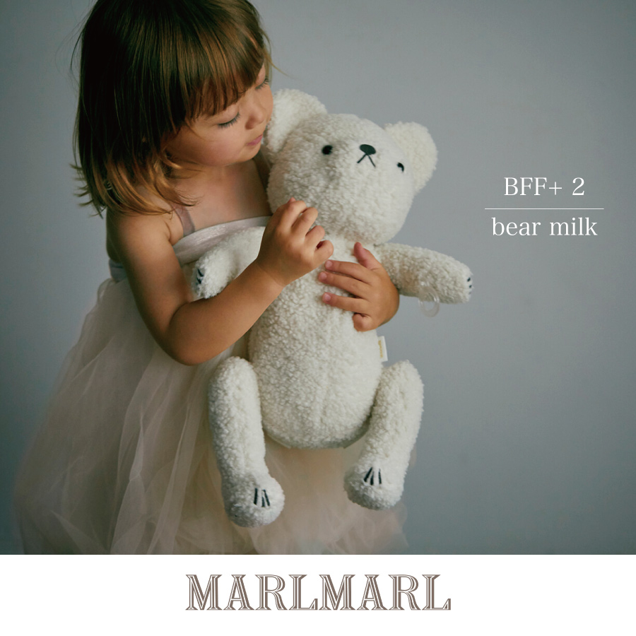 【 MARL MARL】マールマール BFF+ 3 bear milk 　多機能　ぬいぐるみ　リュック