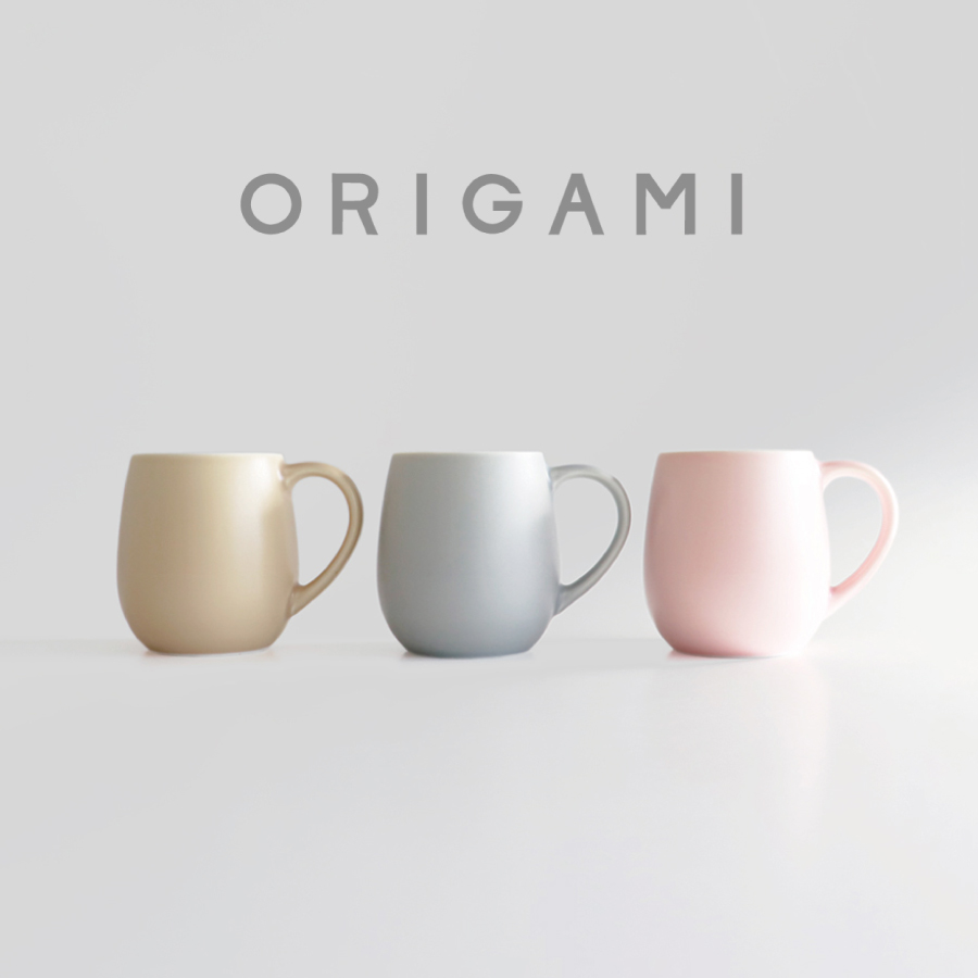 画像1: 【ORIGAMI】マットカラー　アロマバレルマグ　ラテ　オリガミ　コーヒー　磁器カップ　マグカップ　日本製　Aroma Barrel  (1)