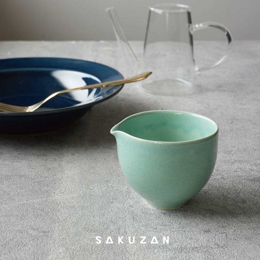 【作山窯-SAKUZAN-】藍 -ai-　片口　ターコイズ　カップ　美濃焼　日本製