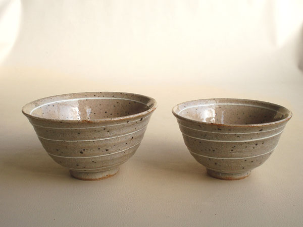 画像1: 【作山窯-SAKUZAN-】夫婦茶碗　イッチン/作山/陶器/日本製 (1)