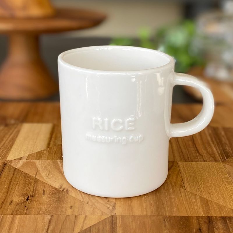 Smart Mini Kitichen おこめカップ １合 ライスカップ お米 メジャーカップ 計量カップ 1合 陶器 磁器 日本製 Nature Ave