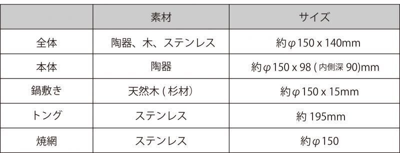 SALIU 炭焼きグリル概要