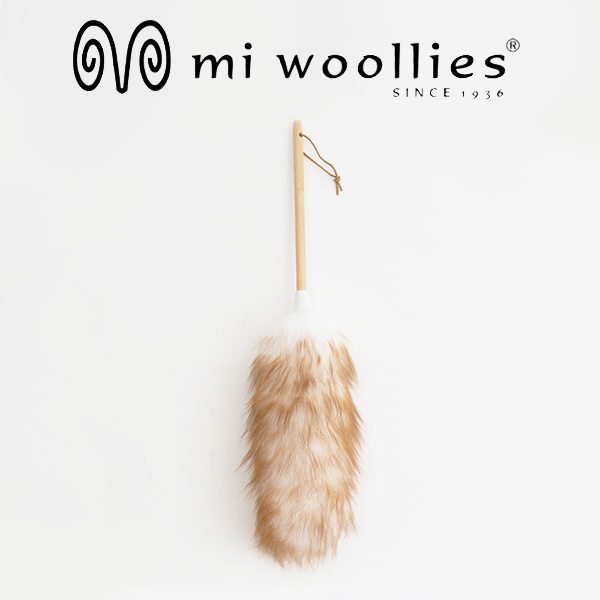 【mi woollies】ダスター L/羊の毛/ニュージーランド製　お掃除道具　ホコリ取り　羊毛　見せる　お掃除