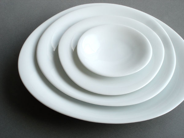 画像1: 【BLANC】プレート/磁器/陶器/日本製/お皿/大皿（丸31） (1)