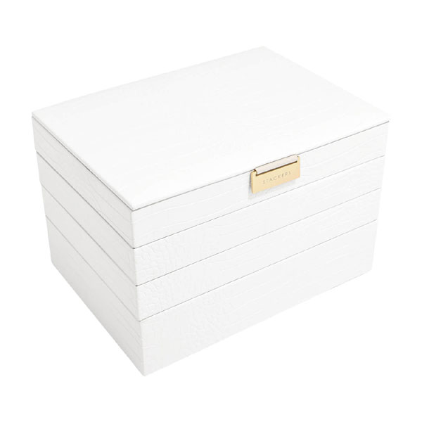 STACKERS】ジュエリーボックス 選べる 4個セット 4set ホワイト クロコ White Croc 白 スタッカーズ - Nature Ave.