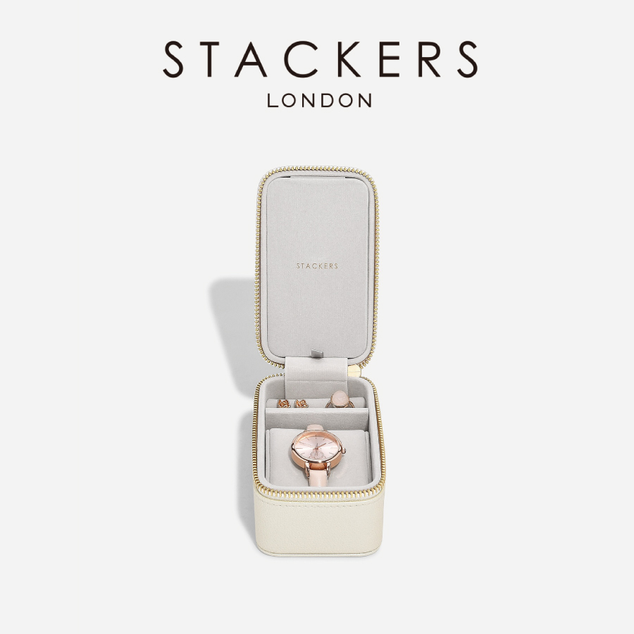 画像1: 【STACKERS】数量限定モデル　ジュエリー＆ウォッチボックス　トラベル　メタリックパール  Travel Jewellery & Watch Box  Metalic Pearl スタッカーズ (1)