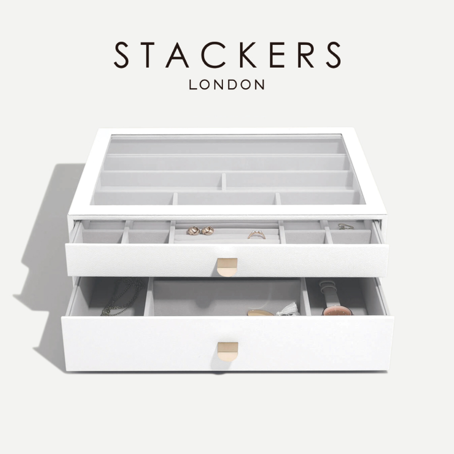 【STACKERS】スーパーサイズ　ドロワー　選べる2個セット　2set　ペブルホワイト　PebbleWhite