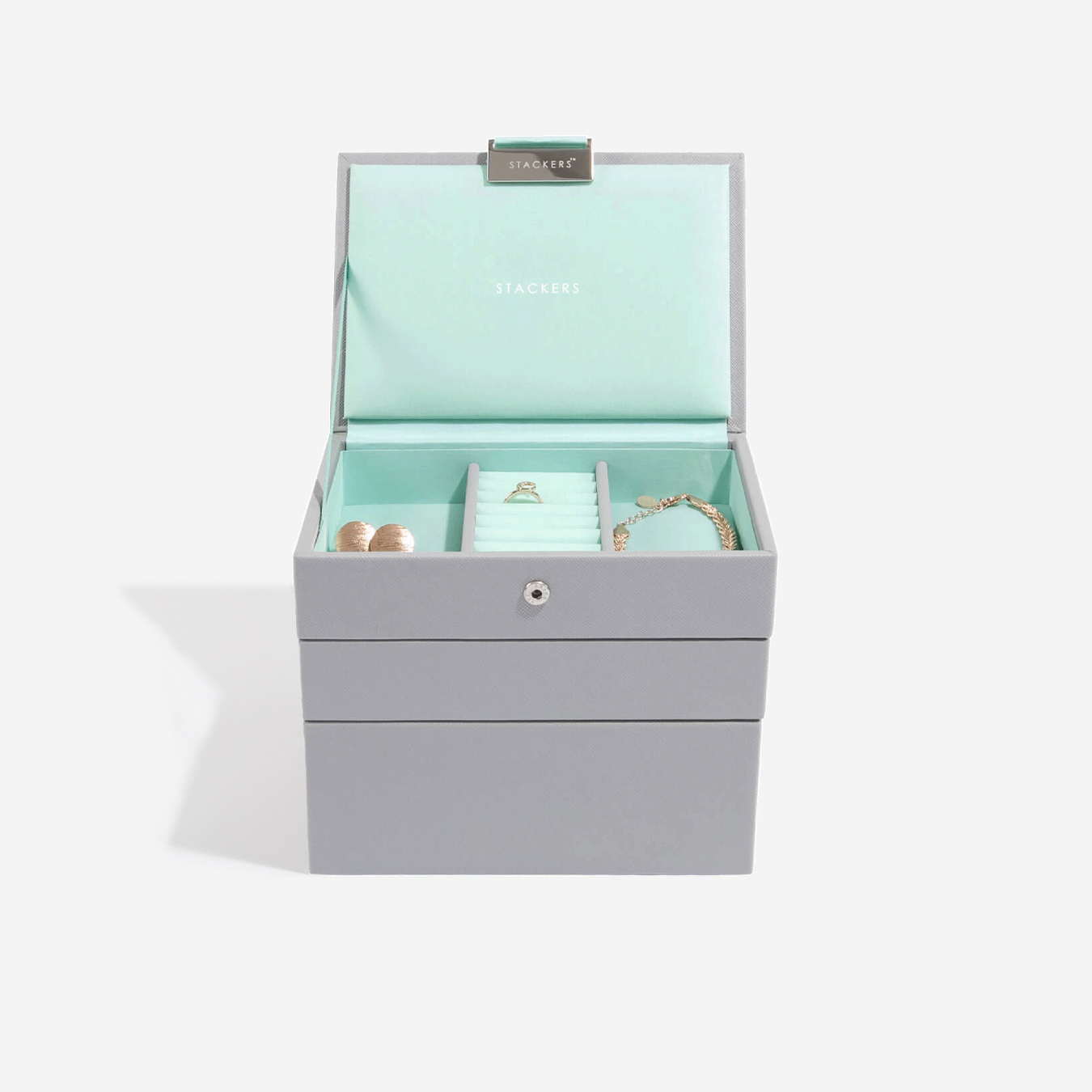 グレー＆ミント