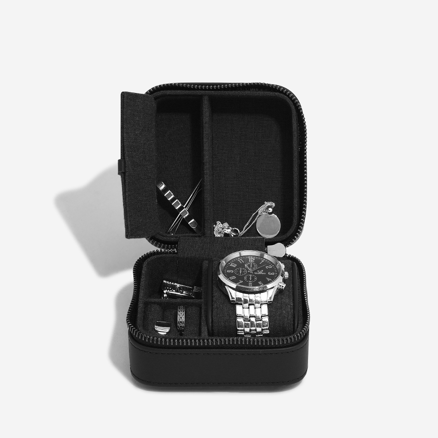 Watch & Jewellery Box ブラックフルーテッド
