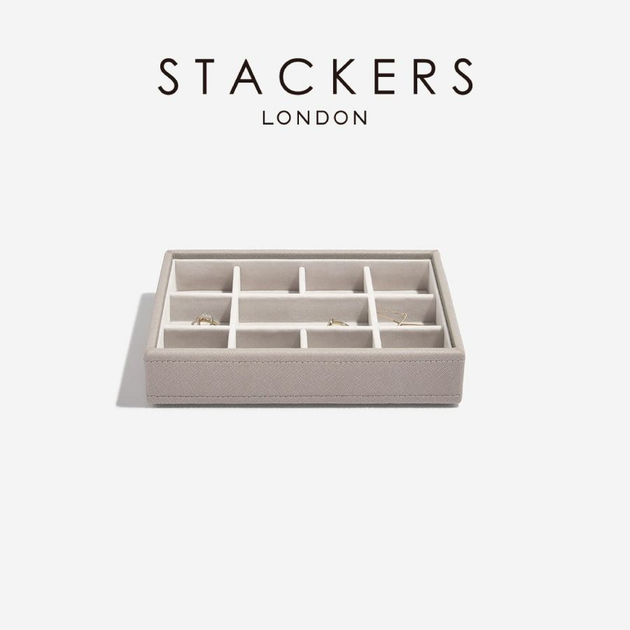 【STACKERS】ミニ ジュエリーボックス 11sec  11個仕切り トープグレージュTaupe スタッカーズ イギリス ロンドン