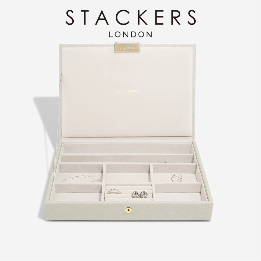 STACKERS】クラシック ジュエリーボックス Lid レイヤー オートミール